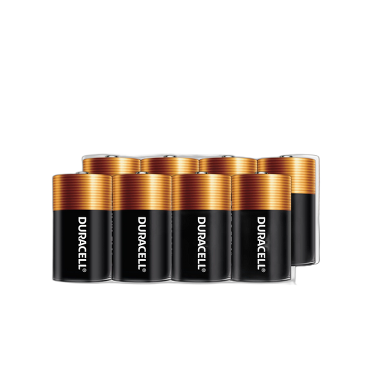 Duracell Coppertop D Batteries, 8 Count Pack, D Battery with Long-lasting Power, All-Purpose Alkaline D Battery for Household and Office Devices