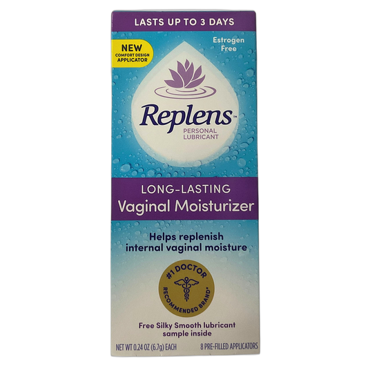 Replens Long-Lasting Vaginal Feminine Moisturizer 8 Prefilled Applicators