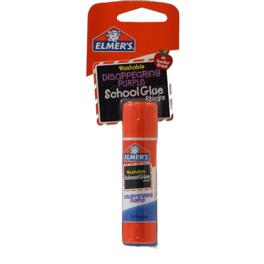 Elmer's Disappearing Purple Glue Stick, 0.21 oz