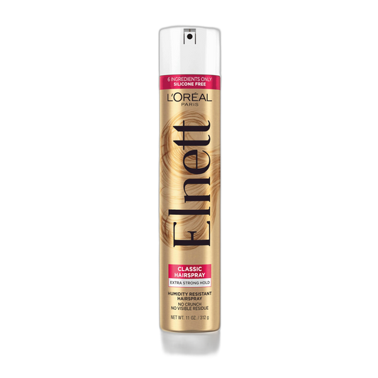 L'Oreal Paris Elnett Satin Extra Strong Hold Color Treated Classic Hairspray, 11 oz