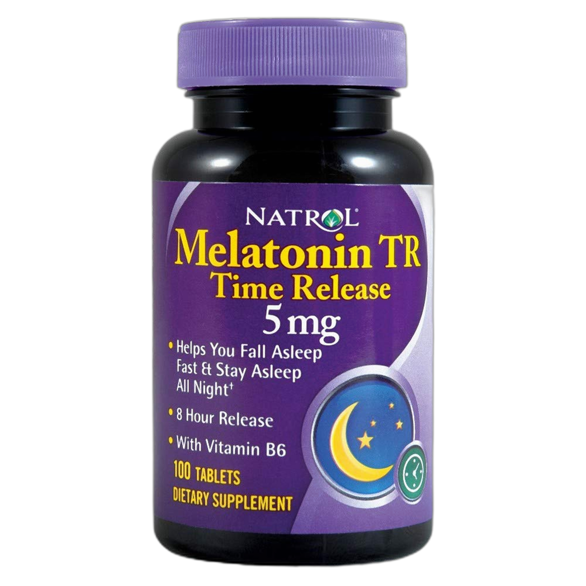 Natrol Melatonin Time Release 5mg Tablets 100 ea ( Packs of 4)