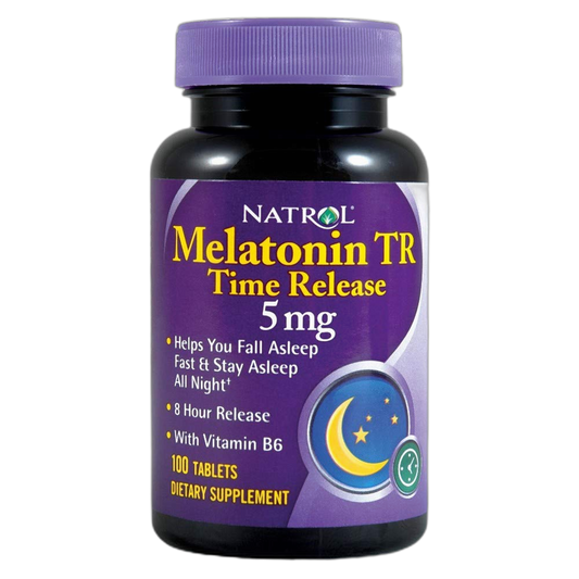 Natrol Melatonin Time Release 5mg Tablets 100 ea ( Packs of 4)