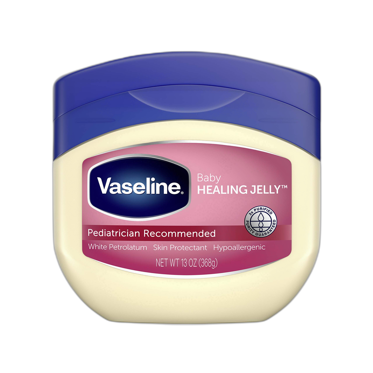 Vaseline 100% Pure Petroleum Jelly, Baby 13 oz (Pack of 3)
