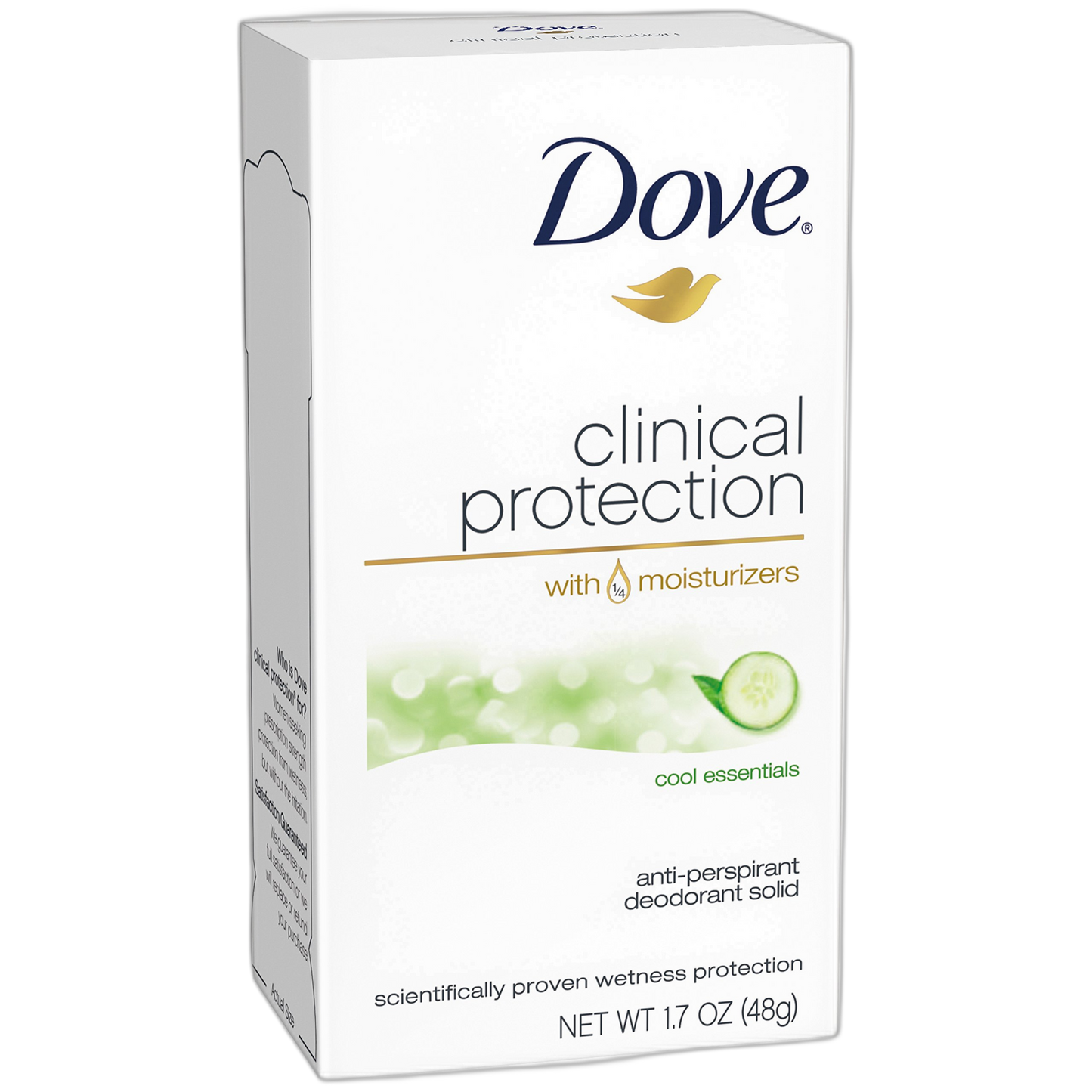Dove Clinical Protection Antiperspirant Deodorant, Cool Essentials 1.7 Ounce, (Pack of 2)