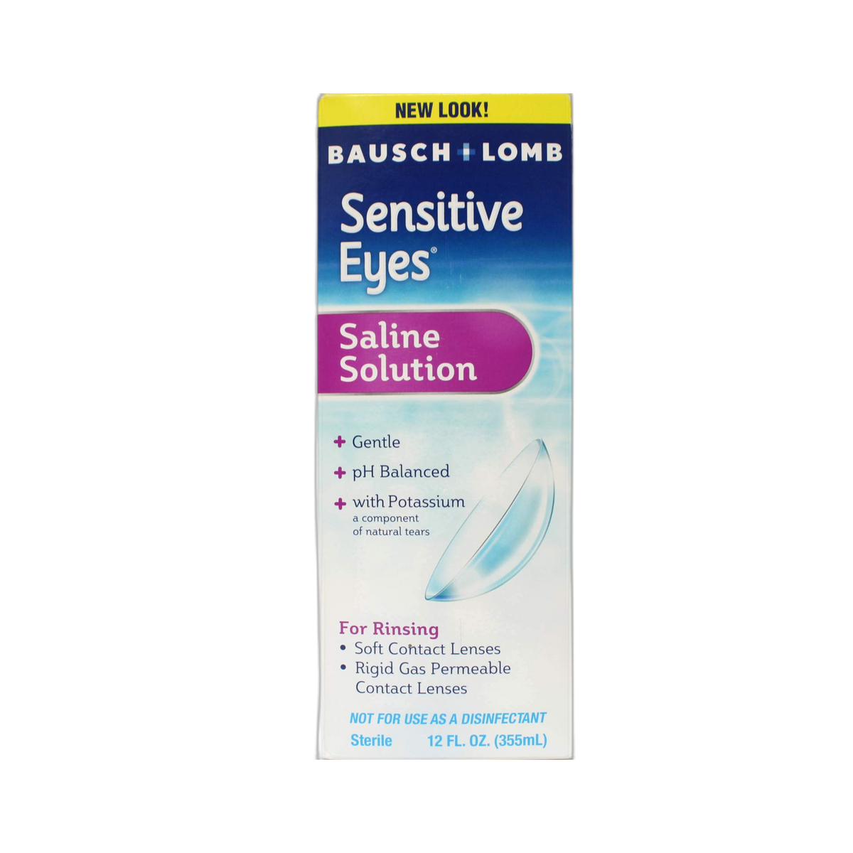 Bausch & Lomb Sensitive Eyes Saline Solution, 12-Ounce Bottles (Pack of 6) - Packaging May Vary