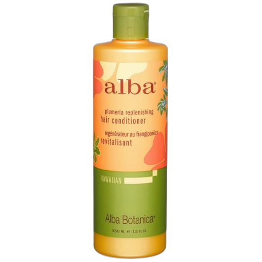 Alba Botanica Plumeria Replenishing Hair Conditioner, 12-Ounce Bottle (Pack of 2)