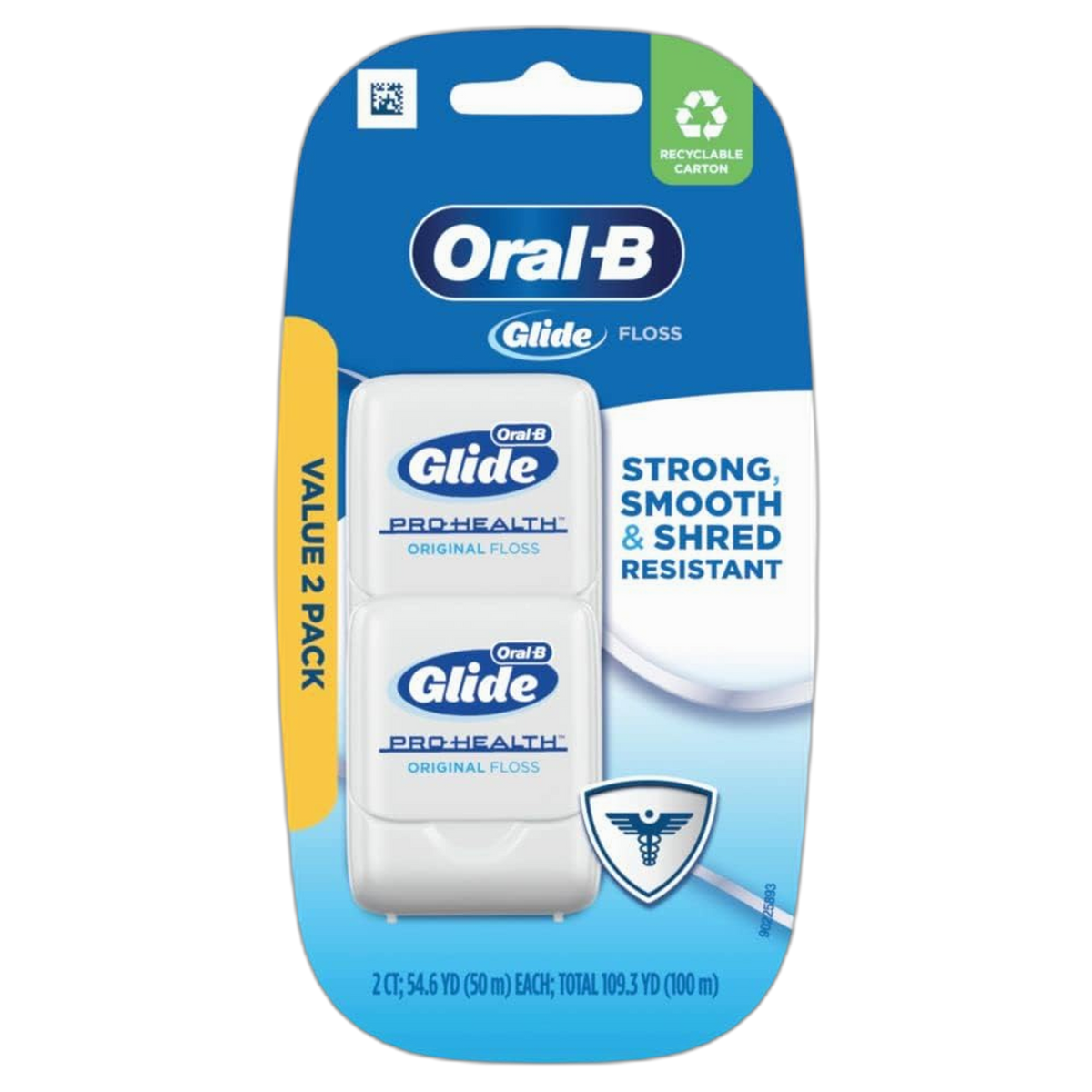 Oral-B Glide Pro-Health Original Floss Twin Pack 100 M, Packaging may vary