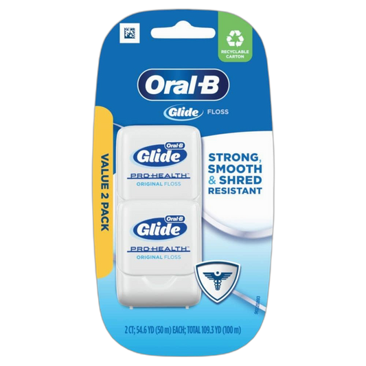 Oral-B Glide Pro-Health Original Floss Twin Pack 100 M, Packaging may vary