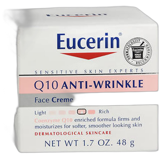 Eucerin Sensitive Skin Experts Q10 Anti-Wrinkle Face Creme 1.70 oz (Pack of 2)