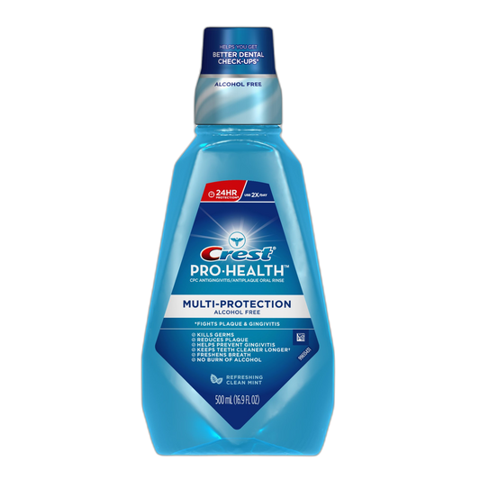 Crest Pro-Health Multi-Protection Refreshing Clean Mint Mouthwash 500 Ml (Pack of 12)