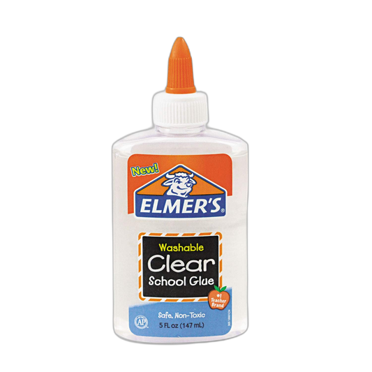 Elmer's E305 School Glue Washble Clear, 5 oz, Clear