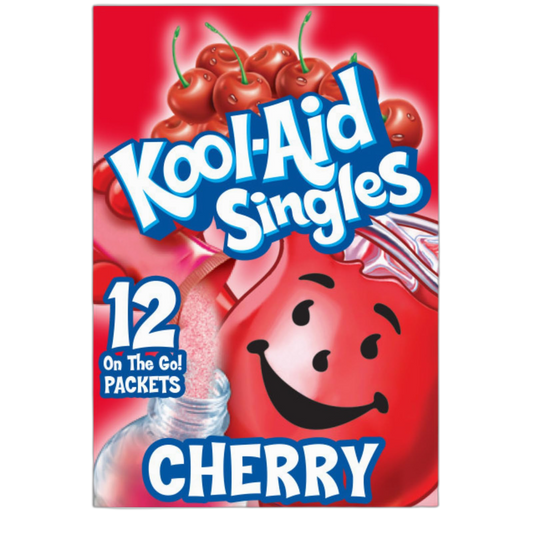 Kool-Aid Cherry Unsweetened Soft Drink Mix, 0.13-Ounce Packets (Pack of 96)