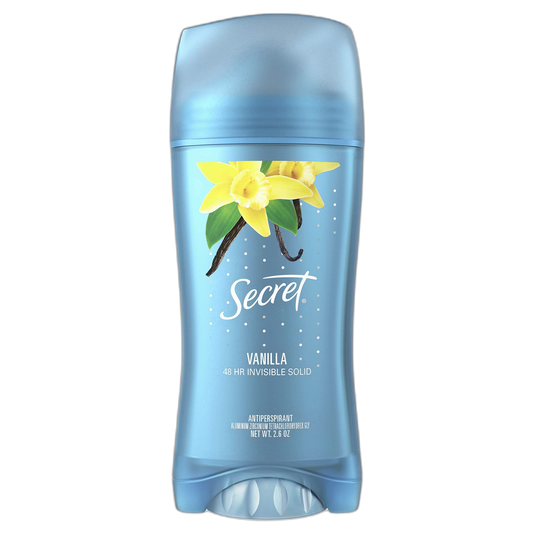 Secret Invisible Solid Antiperspirant and Deodorant, Vanilla Scent, 2.6 oz ( pack of 4 )