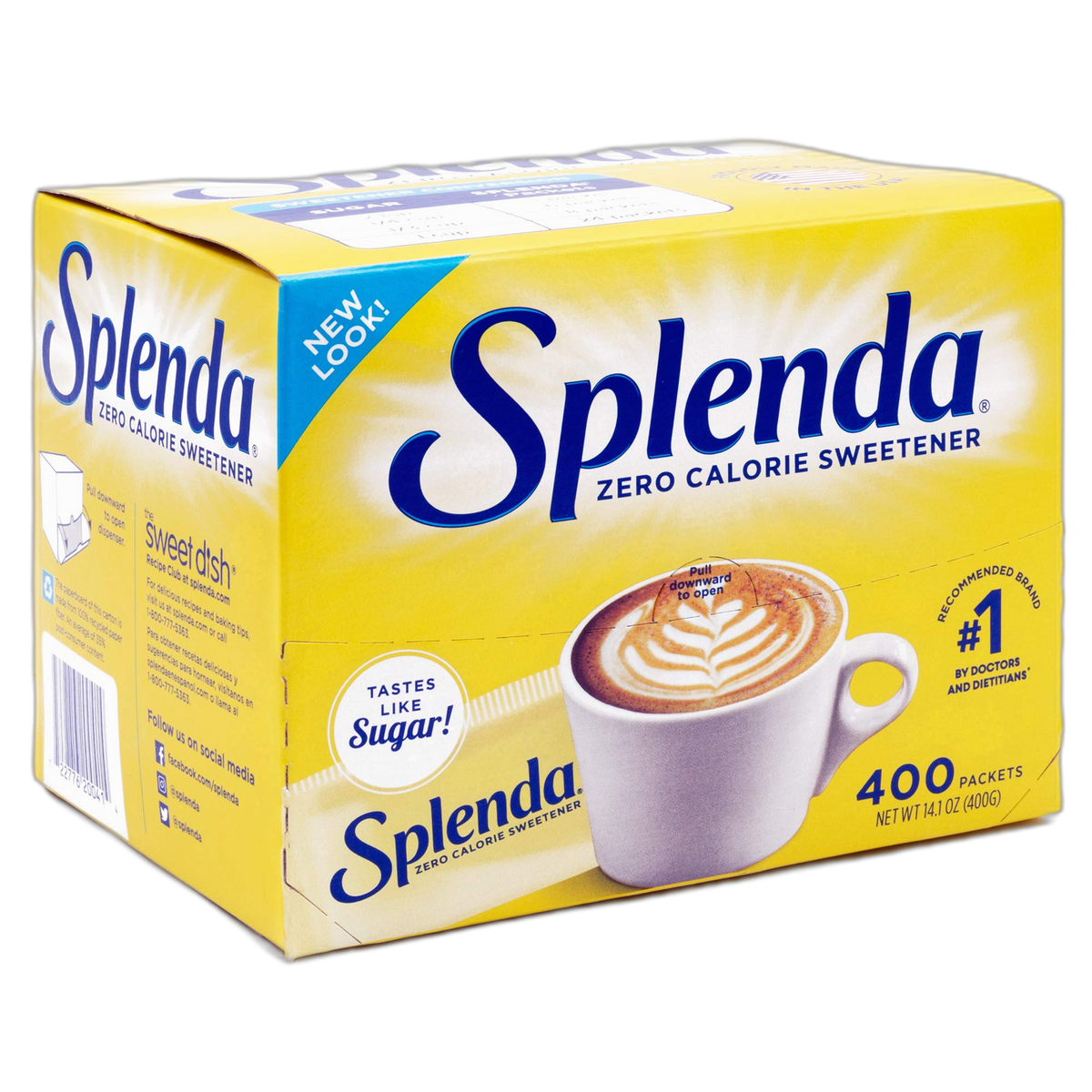 BEVERAGE,SPLENDA, No Calorie Sweetener, 400 Count