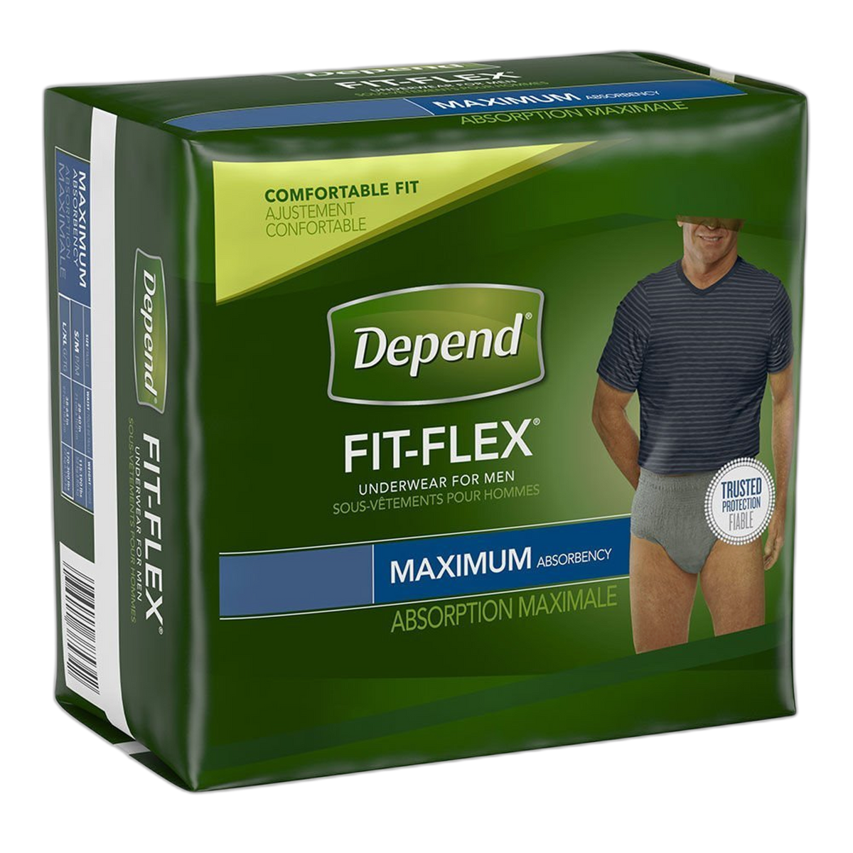 Depend Underwear for Men, Maximum, Large, Pack/17