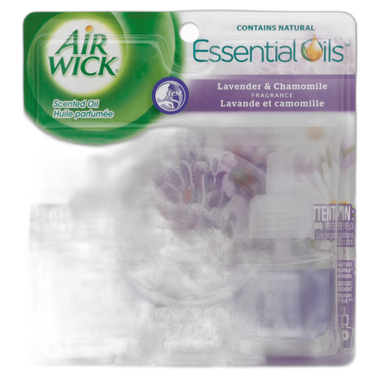 Air Wick Plug in Scented Oil Refill, 2ct, Lavender & Chamomile, Essential Oils, Air Freshener