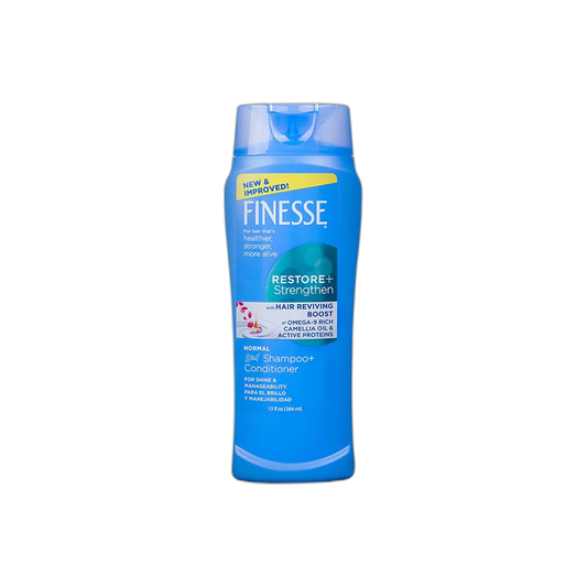 FINESSE Self Adjusting 2 in 1 Texture Enhancing Shampoo and Unisex Conditioner, 13 Ounce (I0025928)