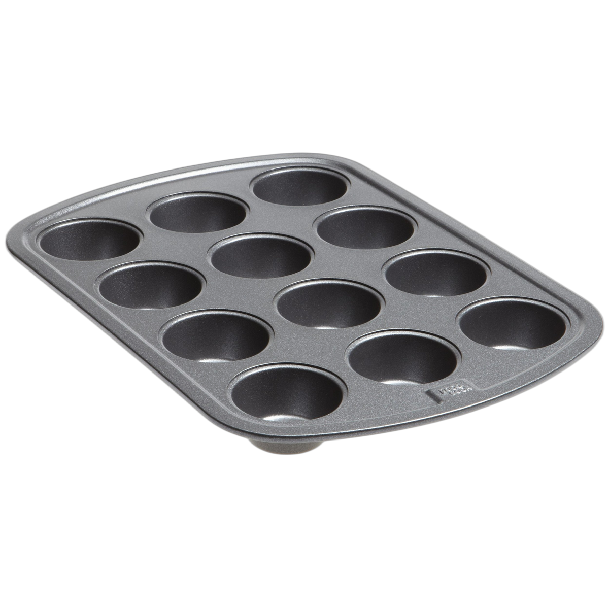 GoodCook Everyday Nonstick Steel Mini Muffin Pan , 12 cup, Gray