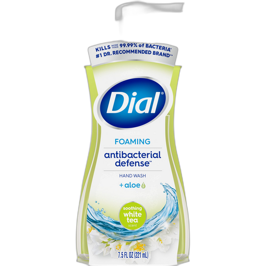 Dial Antibacterial Foaming Hand Wash, Soothing White Tea, 7.5 fl oz