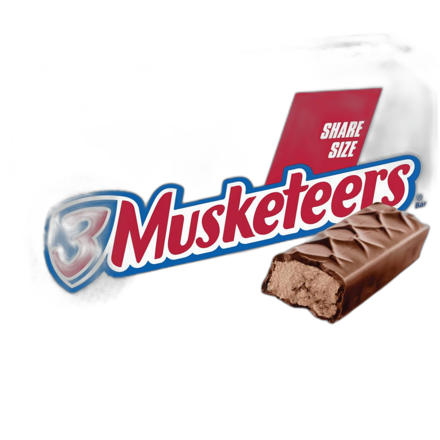 3 MUSKETEERS Milk Chocolate Candy Bars - Full Size Chocolate Bars, 3.28 oz Candy Bar (Pack of 24) Bulk Box