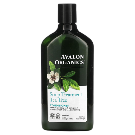 Avalon Organics Conditioner, Scalp Treatment Tea Tree, 11 Oz,Packaging May Vary