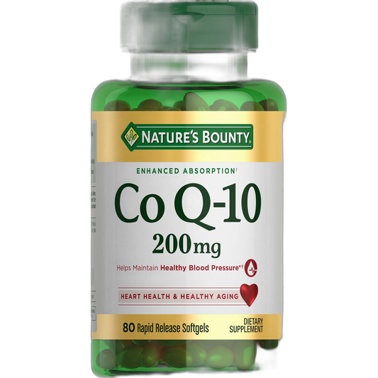 Nature's Bounty CoQ10, Supports Heart Health, Dietary Supplement, 200mg, 80 Rapid Release Softgels