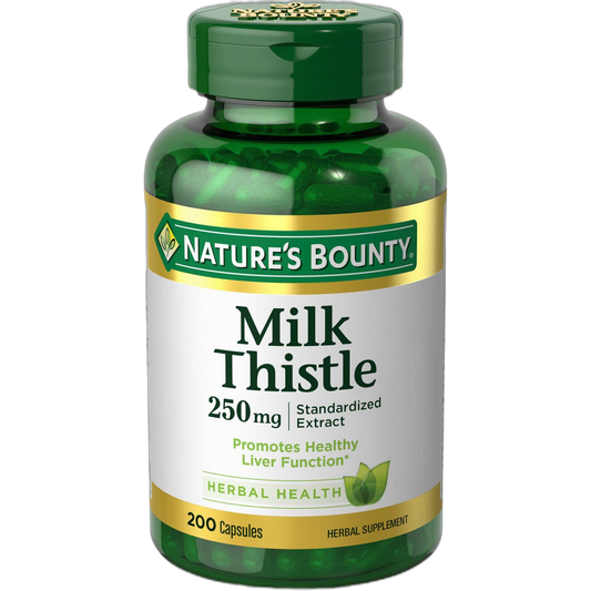 Nature's Bounty Milk Thistle 250mg Capsule - 200ct, 0.39 Bottle