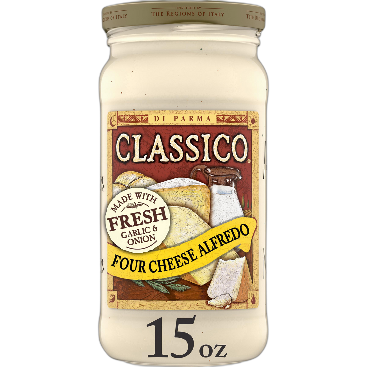 Classico Four Cheese Alfredo Pasta Sauce, 15 oz. Jar