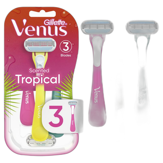 Gillette Venus Tropical Women's Disposable Razor, 3 Count