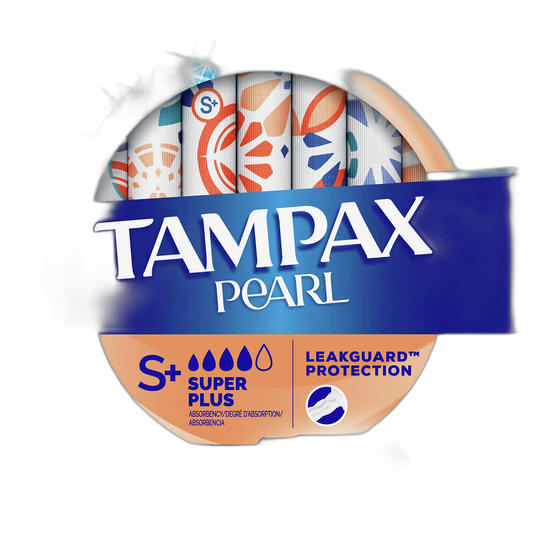 Tampax Pearl Plastic Tampons, Super Plus Absorbency, Unscented, 36 Count - Pack of 2 (72 Total Count)