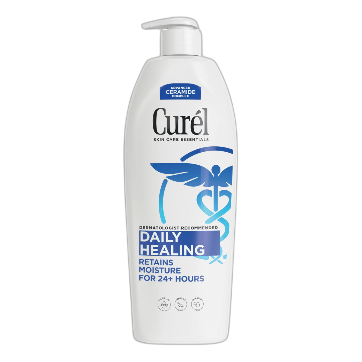 Curel Daily Healing Body Lotion for Dry Skin, Dermatologist Recommended Hydrating Body Lotion with Advanced Ceramides Complex, 20 Oz