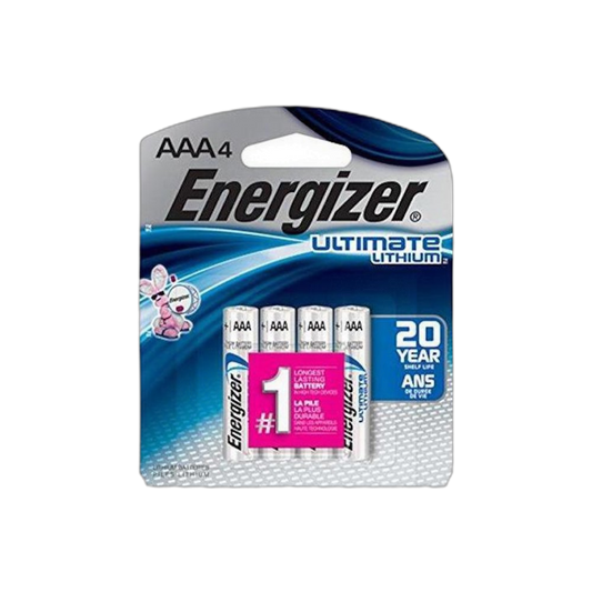 Lithium Batteries by Energizer Ultimate (AAA) Pack of 4