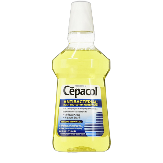 Cepacol Antibacterial Multi-Protection Mouthwash, 24 Fl Oz (Pack of 5)