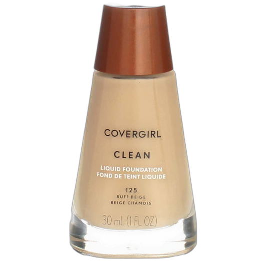 CoverGirl Clean Liquid Foundation, # 125 Buff Beige, 1 Ounce