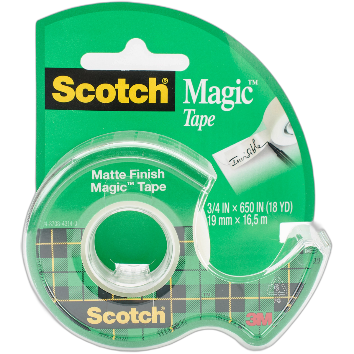Scotch Magic Tape-.75"X650"