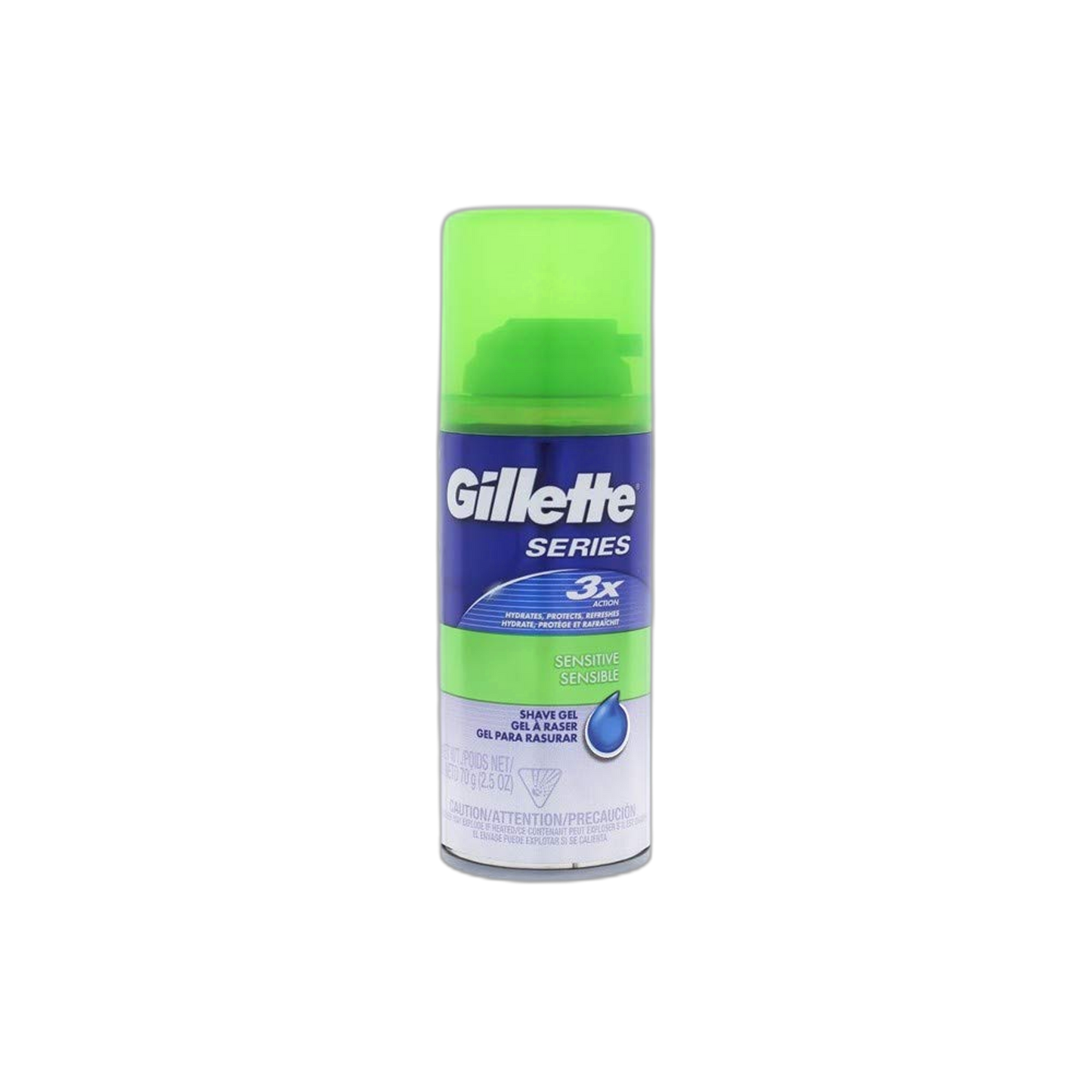Series Sensitive Shave Gel by Gillette for Men - 2.5 oz Shave Gel