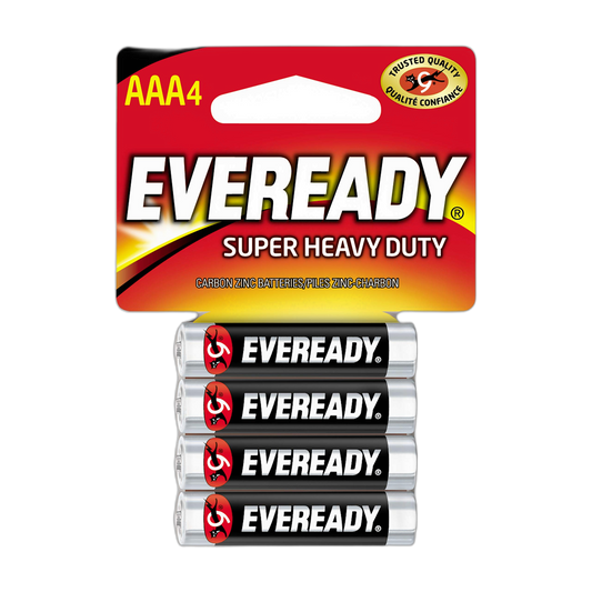 Eveready Super Heavy Duty AAA Battery, 4 Count
