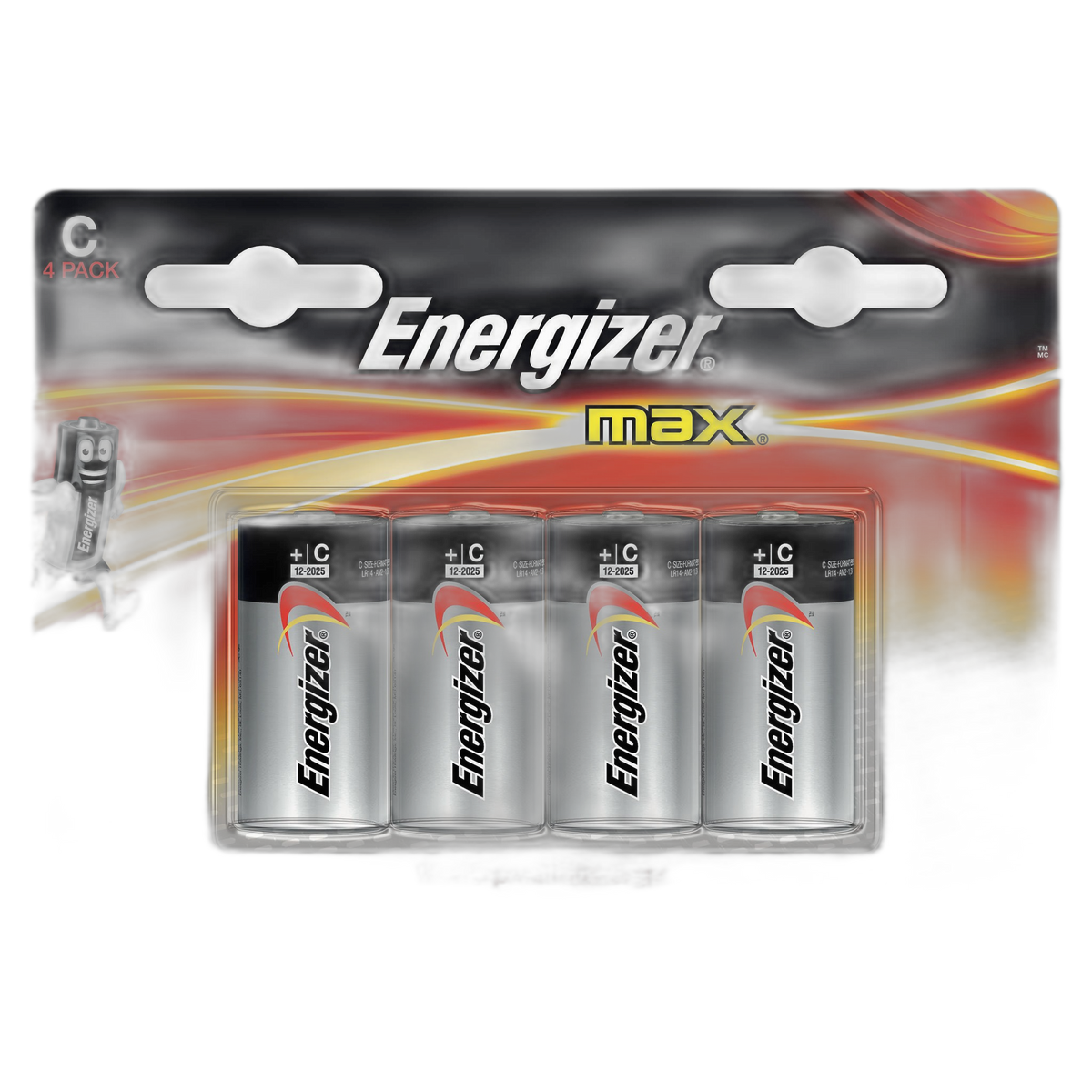 Energizer Max Premium C Batteries, Alkaline C Cell Battery (4 Count) E93BP-4