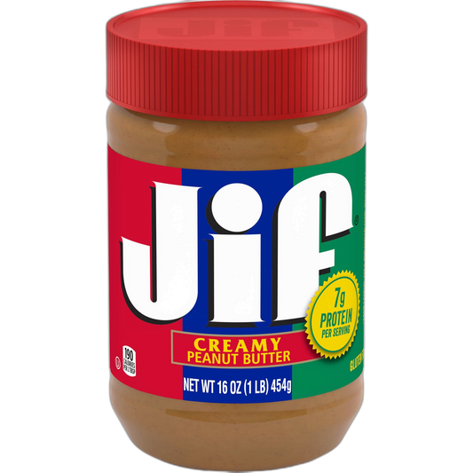 Jif Creamy Peanut Butter, 16 Ounces (Pack of 6)