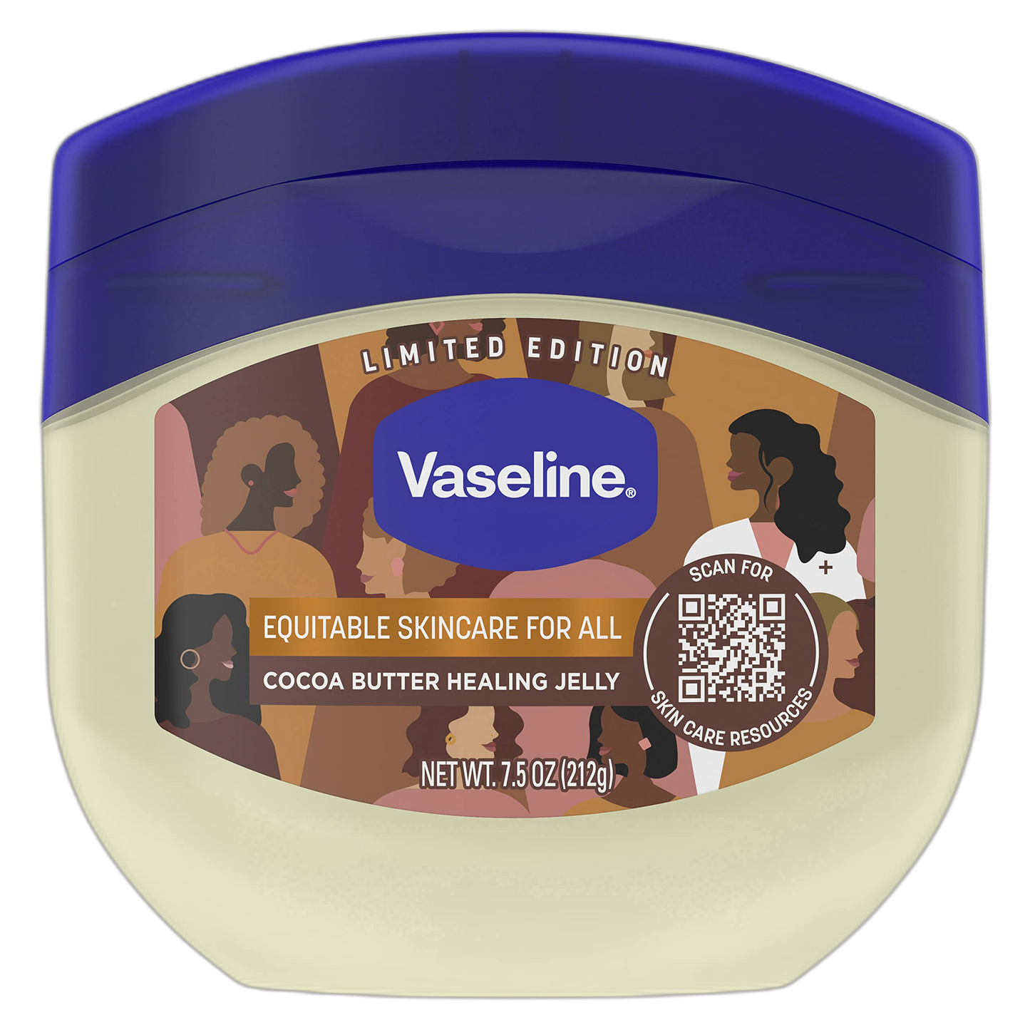 Vaseline Petroleum Jelly, Cocoa Butter, 7.5 oz