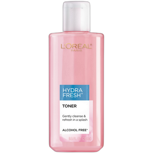 L'Oreal Paris Skincare HydraFresh Toner, Alcohol Free Toner with Pro-Vitamin B5 for Face, 8.5 fl. oz., Packaging May Vary