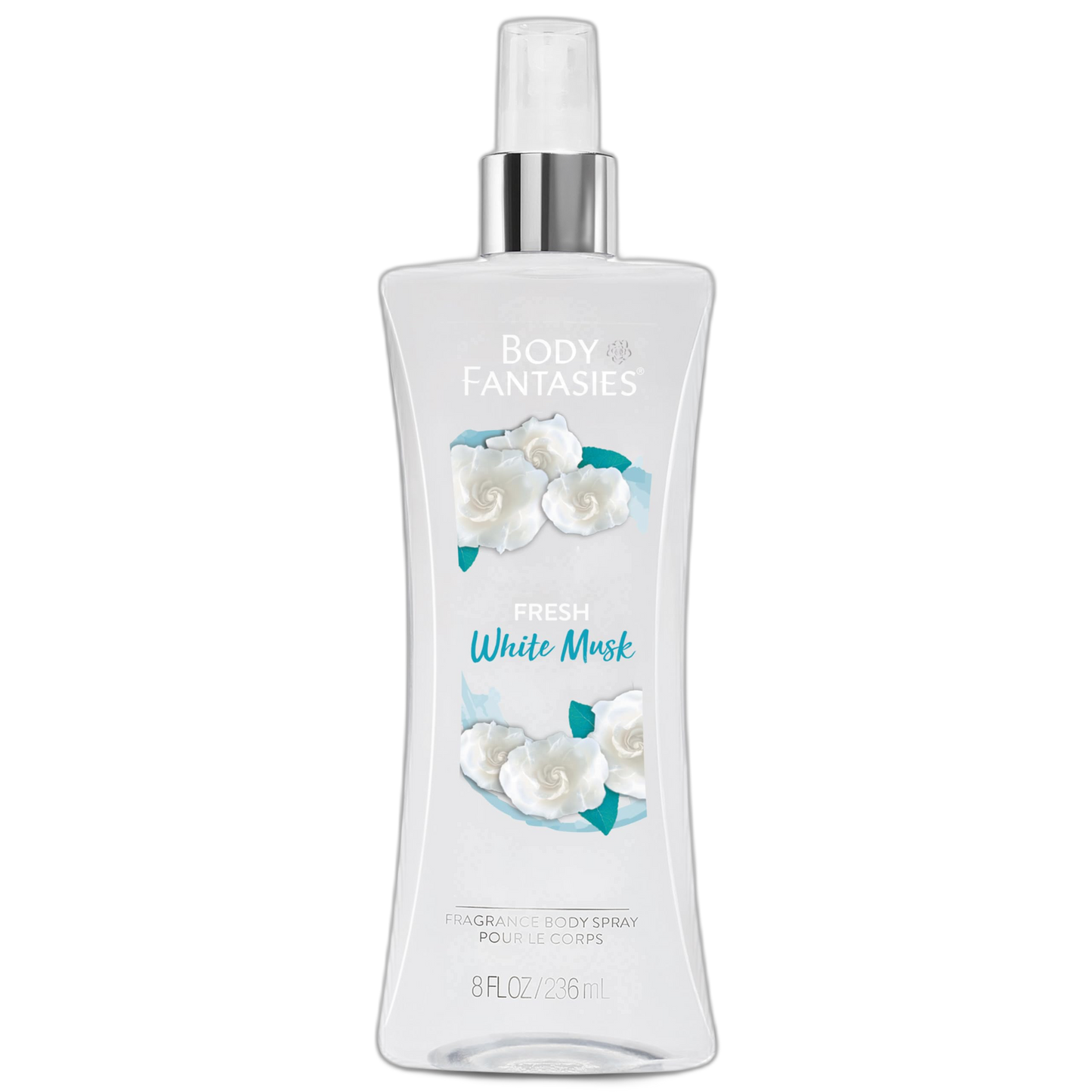 Body Fantasies Signature Fragrance Body Spray, Fresh White Musk, 8 Fluid Ounce