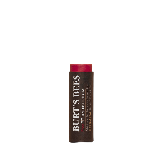 Burt's Bees 100% Natural Tinted Lip Balm, Rose with Shea Butter & Botanical Waxes – 2 Tubes