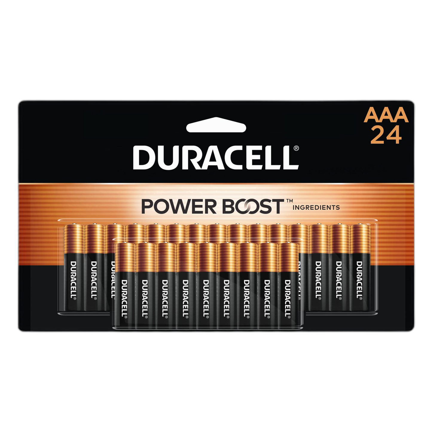 Duracell Coppertop AAA Batteries with Power Boost Ingredients, 24 Count Pack Triple A Battery with Long-Lasting Power, Alkaline AAA Battery for Household and Office Devices