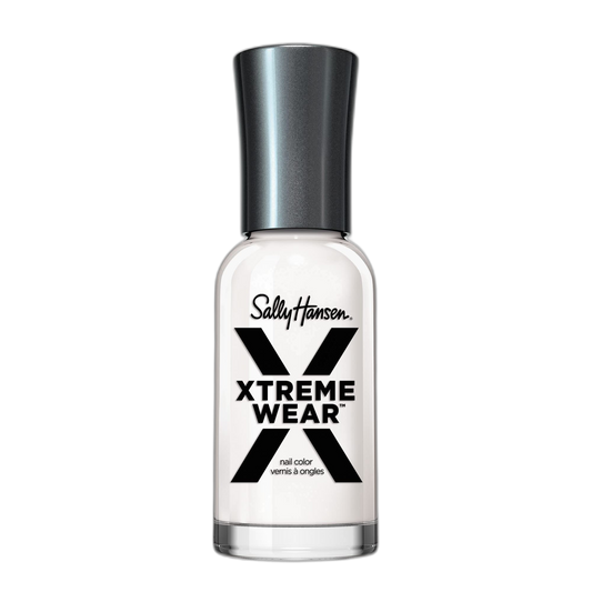 Sally Hansen Xtreme Wear, White On, Long Lasting, Chip Resistant, Semi Opaque, Shiny White Nail Polish
