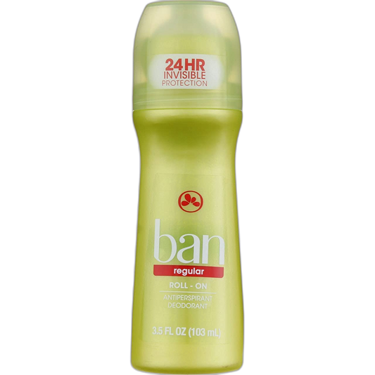 Ban Deodorant 3.5 Ounce Roll-On Anti-Perspirant Regular (103ml) (3 Pack)