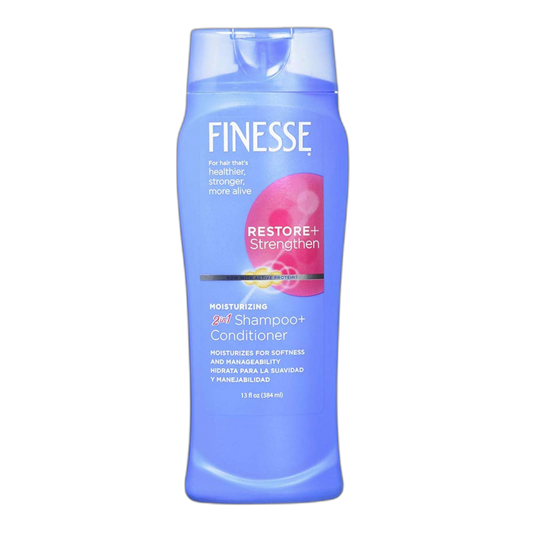 Finesse Restore+Strengthen Moisturizing 2 in 1 Shampoo and Conditioner - 13 Ounces Each (Pack of 6)