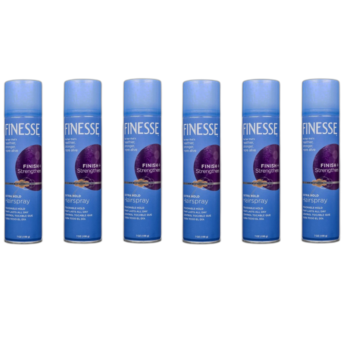 Finesse Extra Hold Aerosol Hairspray 7 oz (Pack of 6)