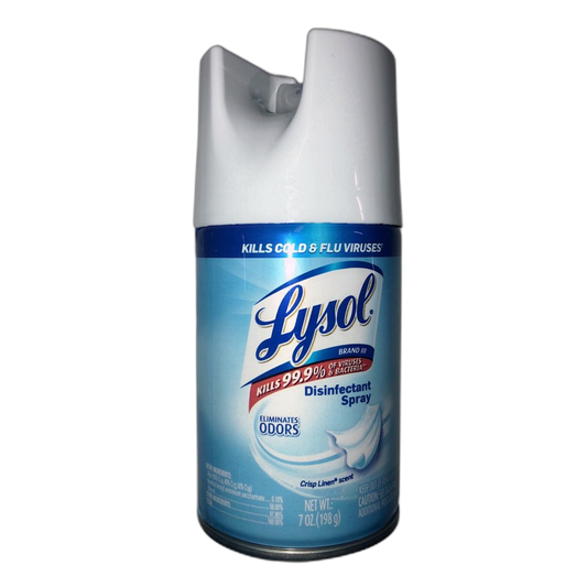 Lysol Disinfectant Spray, Crisp Linen, 7 Ounce (Pack of 12)