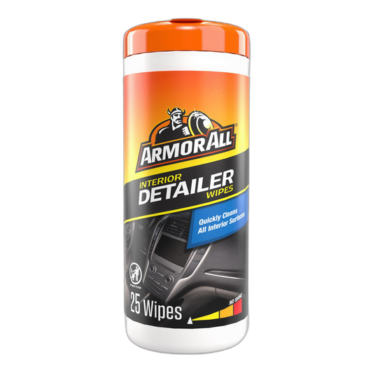 Armor All Car Detailer Wipes by Armor All, Interior Car Wipes for Dirt and Dust, 25 Count
